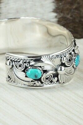 Turquoise & Sterling Silver Bracelet - Henry Attakai