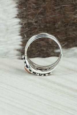 Spiny Oyster & Sterling Silver Ring - Raymond Coriz - Size 9.5