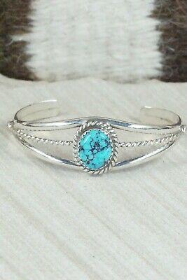 Turquoise & Sterling Silver Bracelet - Lenora Begay - High Lonesome Trading