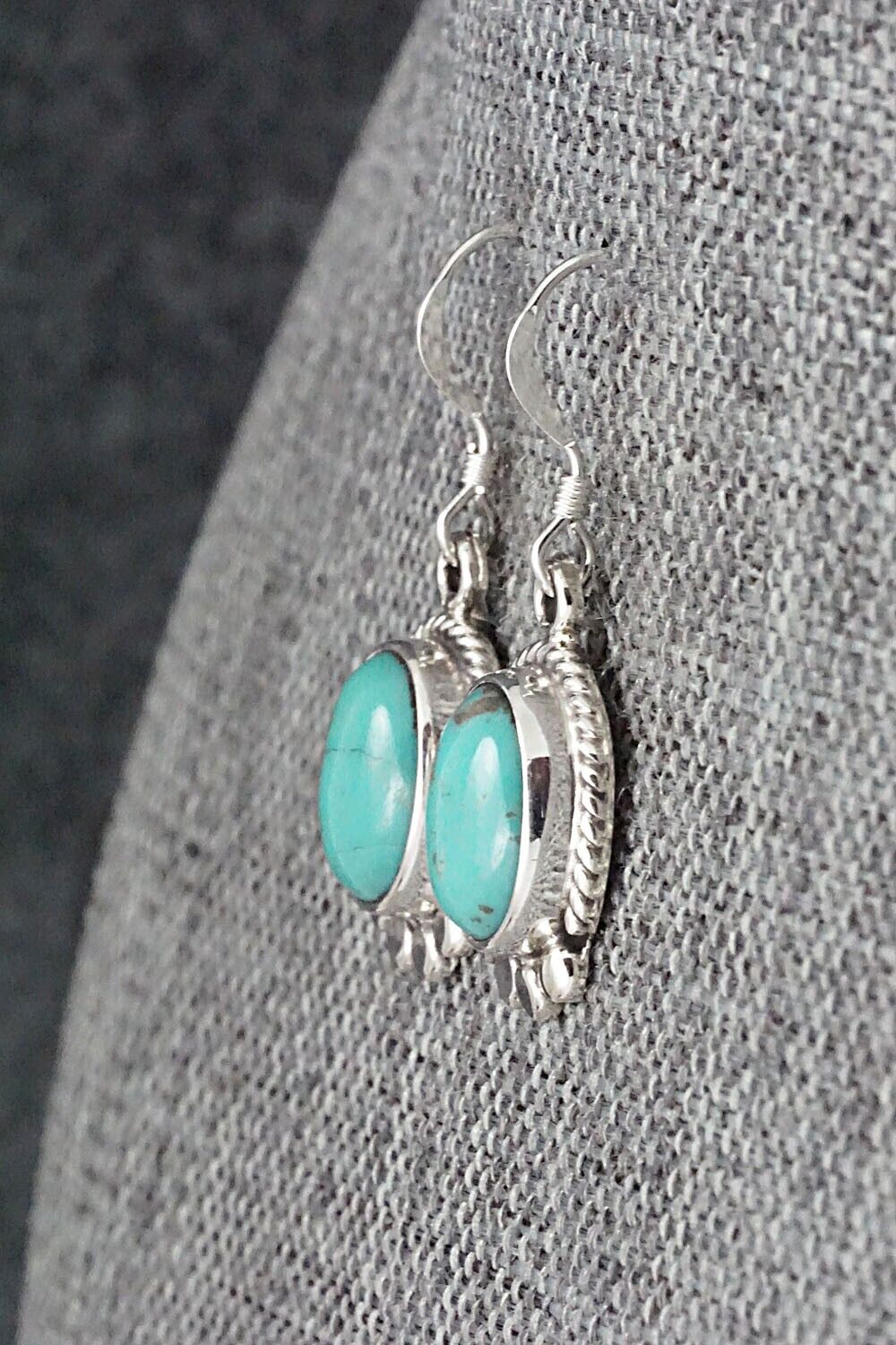 Turquoise and Sterling Silver Earrings - Sharon McCarthy