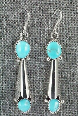 Turquoise & Sterling Silver Earrings - Roger Pino
