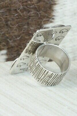 Turquoise & Sterling Silver Ring - Alex Sanchez - Size 7