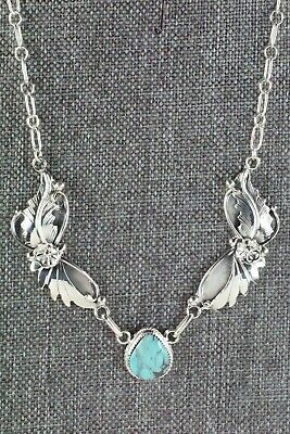 Turquoise & Sterling Silver Necklace - Sarah Yazzie