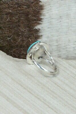 Turquoise & Sterling Silver Ring - Jamie Saunders - Size 6