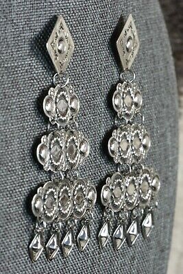 Navajo Sterling Silver Earrings - Harris Joe - High Lonesome Trading