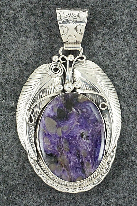Charoite & Sterling Silver Pendant - Davey Morgan