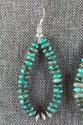 Turquoise & Sterling Silver Earrings - Native American