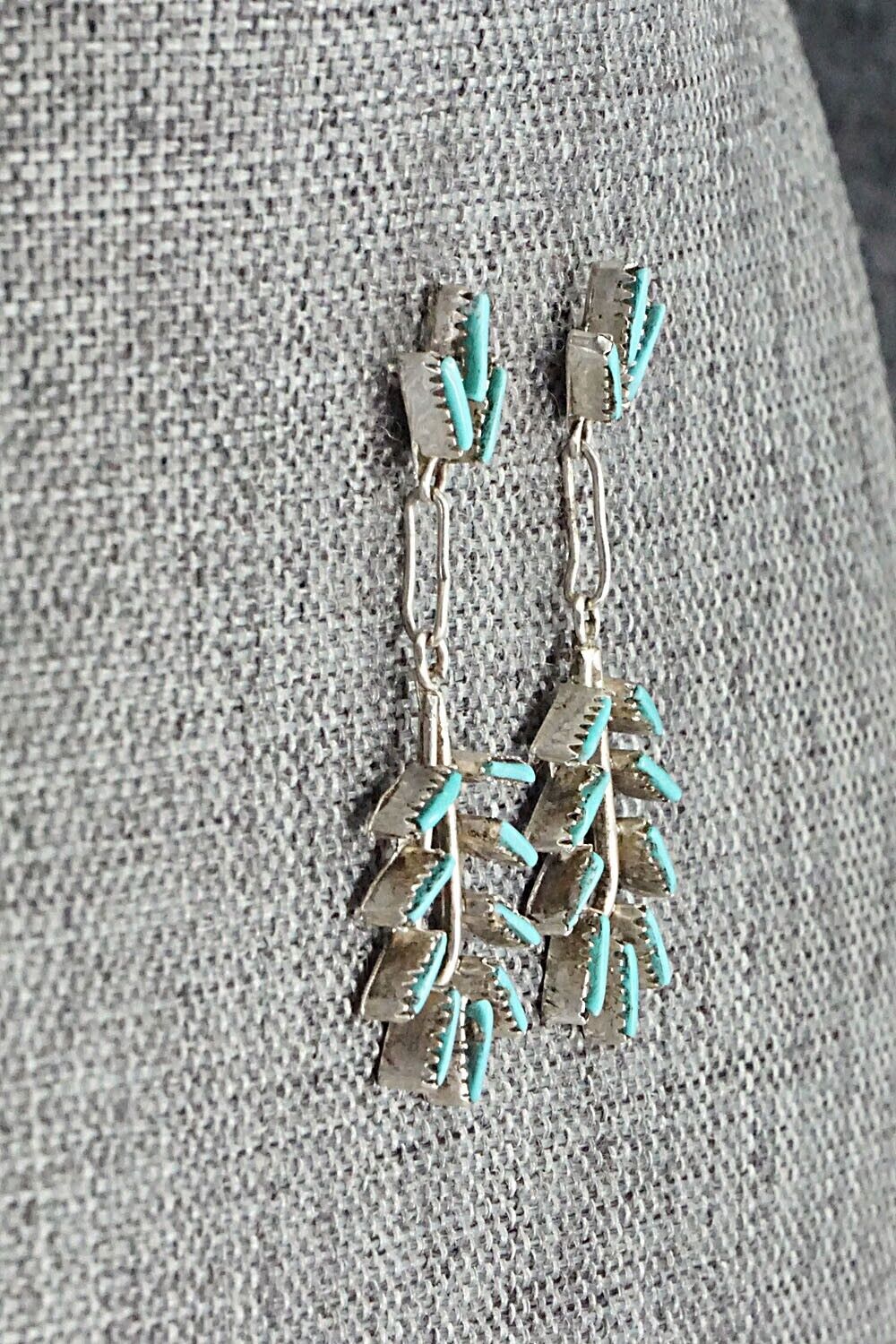 Turquoise & Sterling Silver Earrings - Arlene Quam