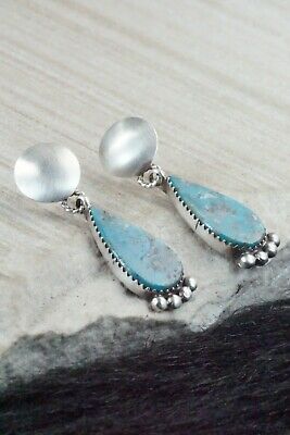 Turquoise & Sterling Silver Earrings - Selina Warner
