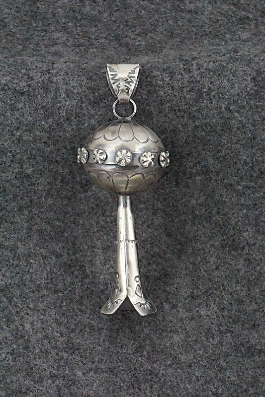 Sterling Silver Blossom Pendant - Tim Yazzie