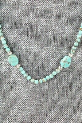Turquoise & Sterling Silver Necklace - Navajo