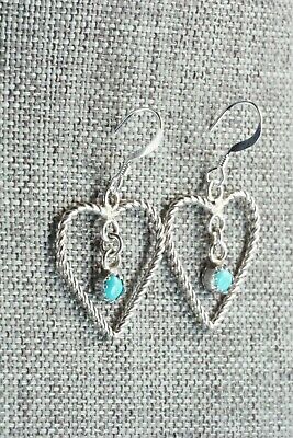 Turquoise & Sterling Silver Earrings - Sylvia Chee