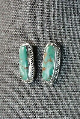 Turquoise & Sterling Silver Earrings - Annie Spencer - Navajo
