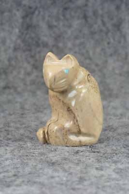 Mountain Lion Zuni Fetish Carving - Gilbert Lonjose