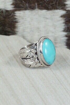 Turquoise & Sterling Silver Ring - Grace Kenneth - Size 6.5