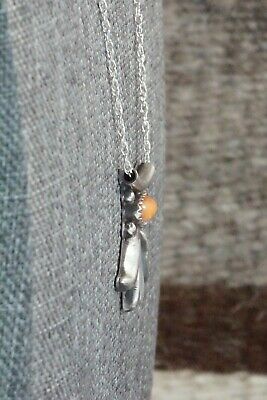 Spiny Oyster & Sterling Silver Necklace - Sharon McCarthy