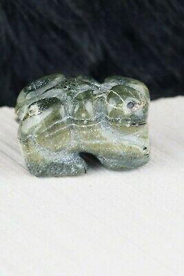 Frog Zuni Fetish Carving - Rick Kallestewa - High Lonesome Trading