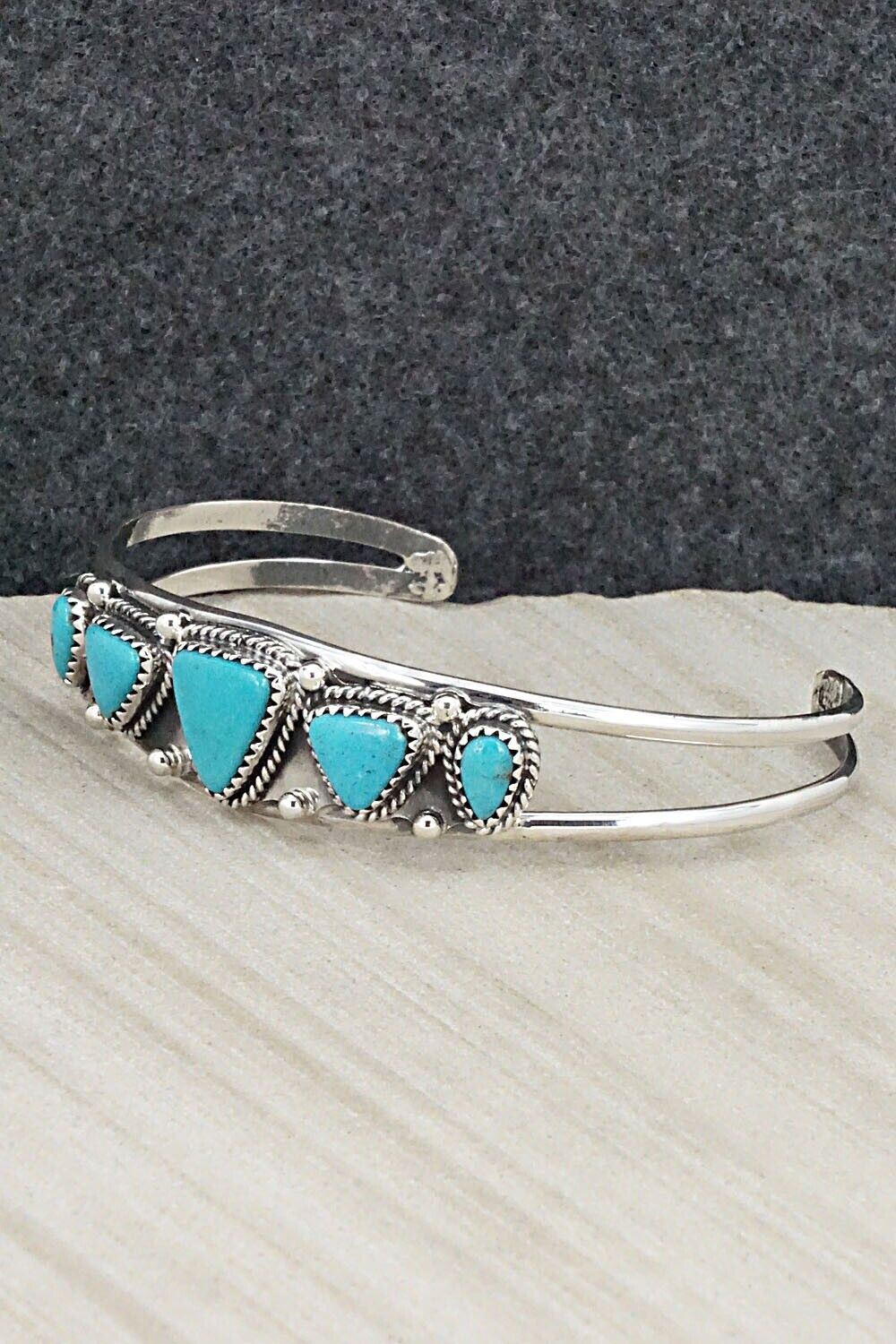 Turquoise & Sterling Silver Bracelet - Roberta Begay