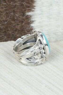 Turquoise & Sterling Silver Ring - Grace Kenneth - Size 5.5