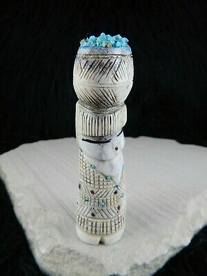 Corn Maiden Zuni Fetish Carving - Carl Etsate - High Lonesome Trading