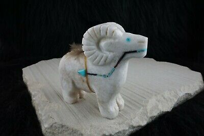Ram Navajo Fetish Carving - Ben Livingston - High Lonesome Trading
