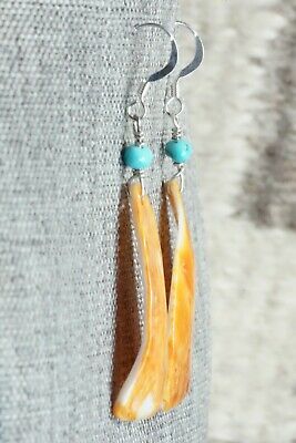 Spiny Oyster & Sterling Silver Earrings - Louise Joe