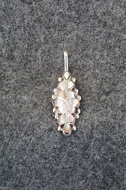 Mother of Pearl & Sterling Silver Inlay Pendant - Bernadette Hattie