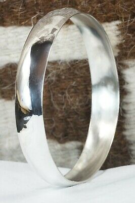 Navajo Sterling Silver Bangle - Elaine Tahe