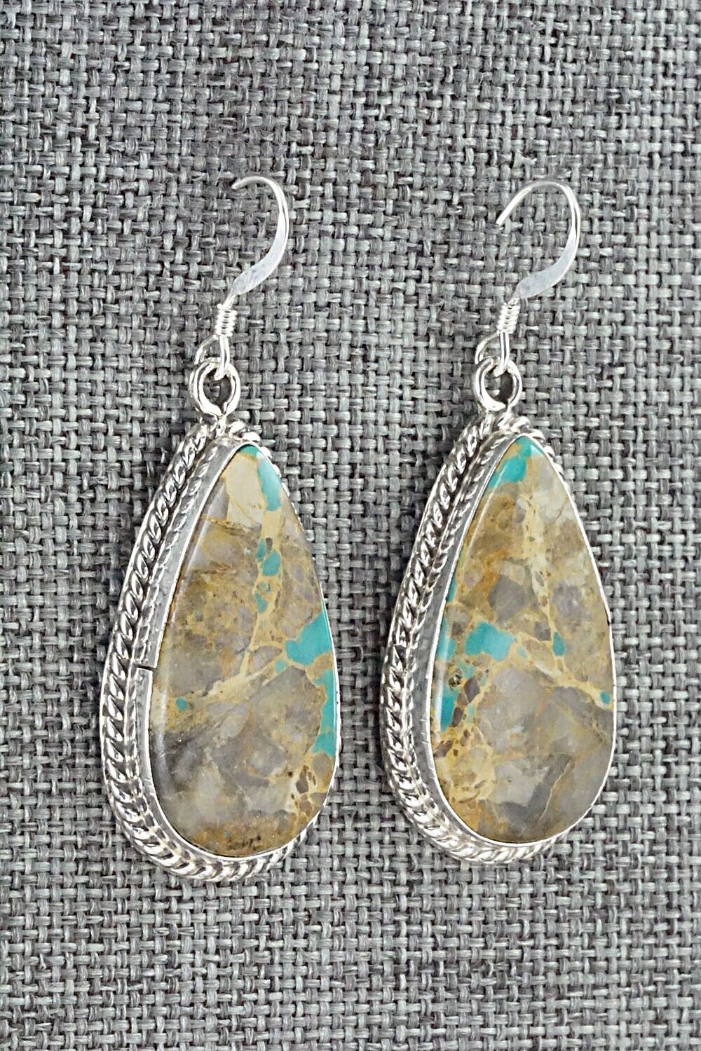 Turquoise & Sterling Silver Earrings - Isabelle Yazzie