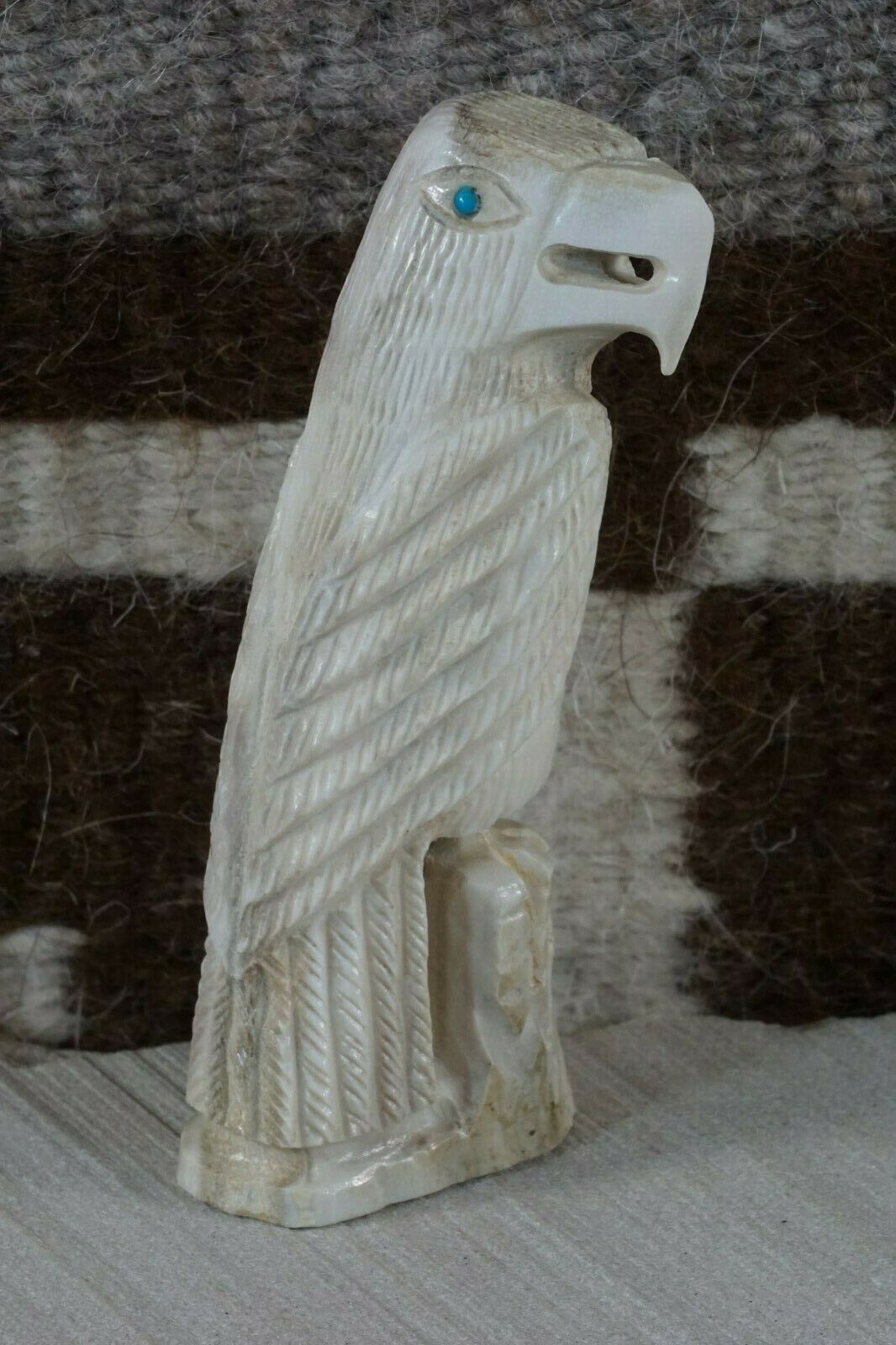 Eagle Zuni Fetish Carving - Garrick Weeka - High Lonesome Trading