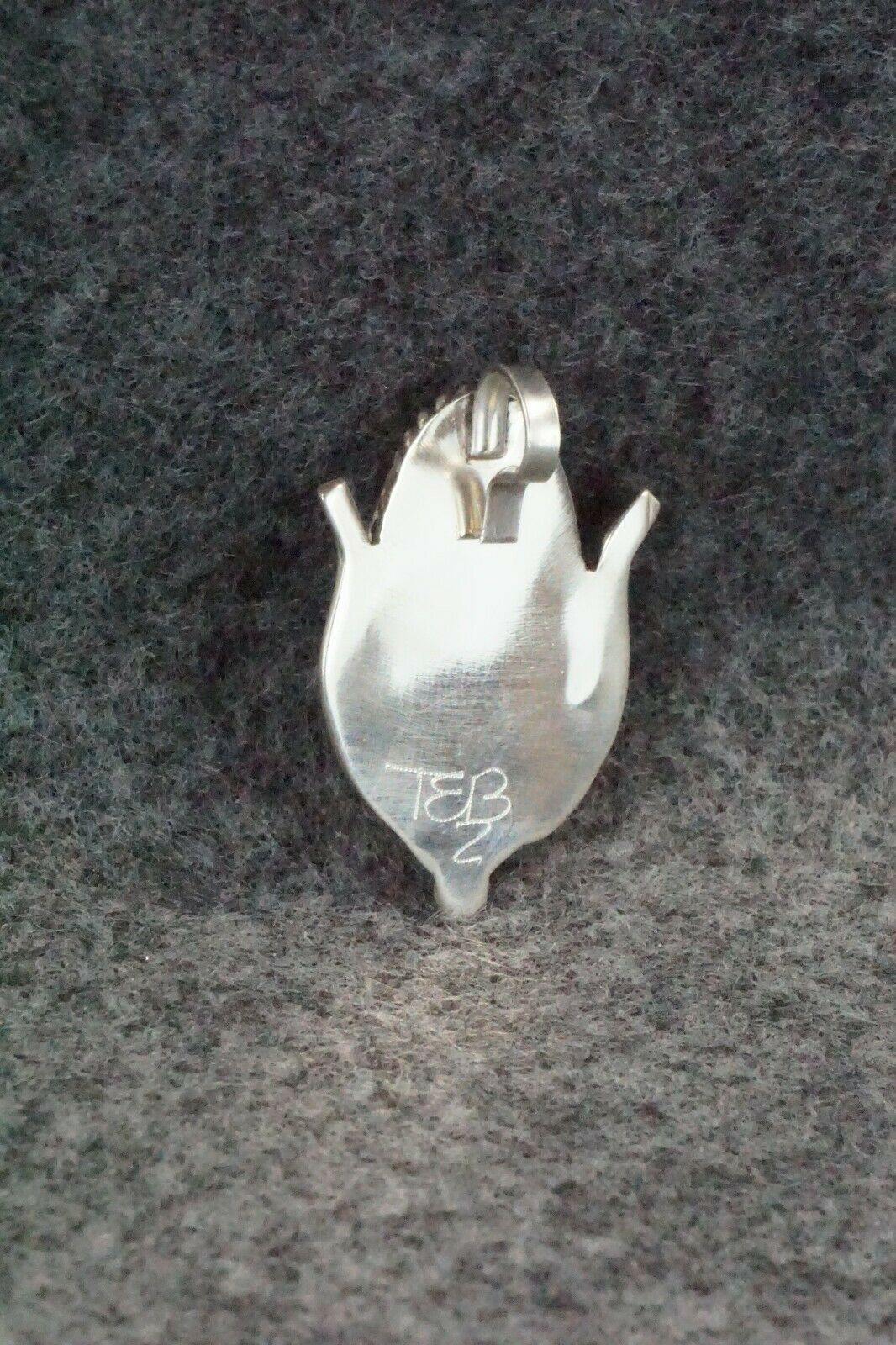 Turquoise & Sterling Silver Pendant - Tracy Bowekaty - High Lonesome Trading