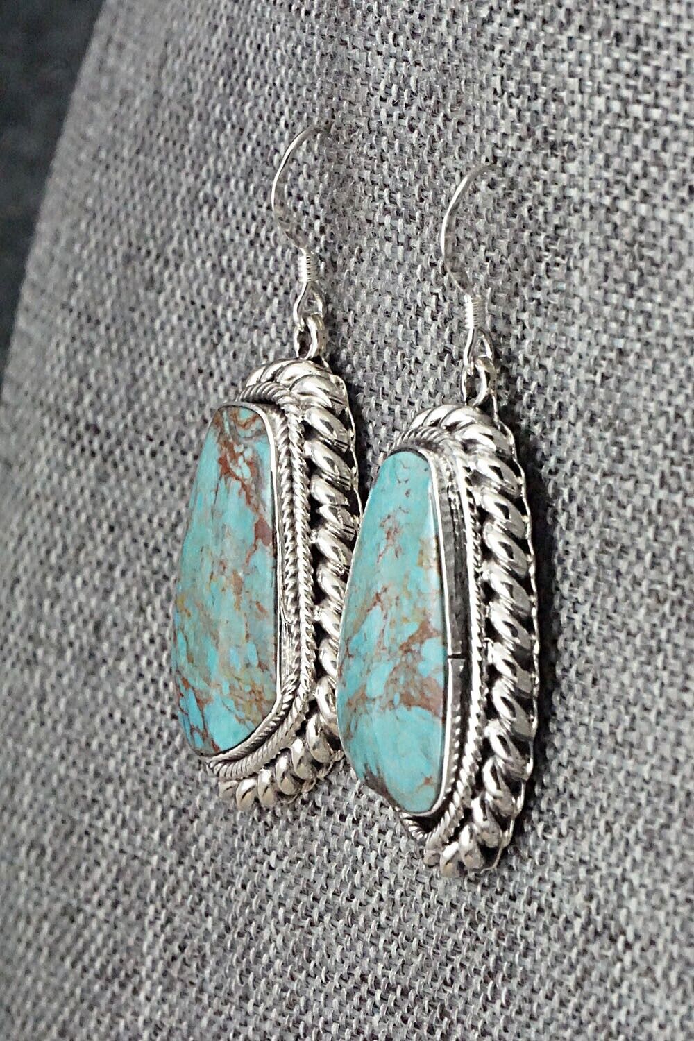 Turquoise and Sterling Silver Earrings - Sharon McCarthy