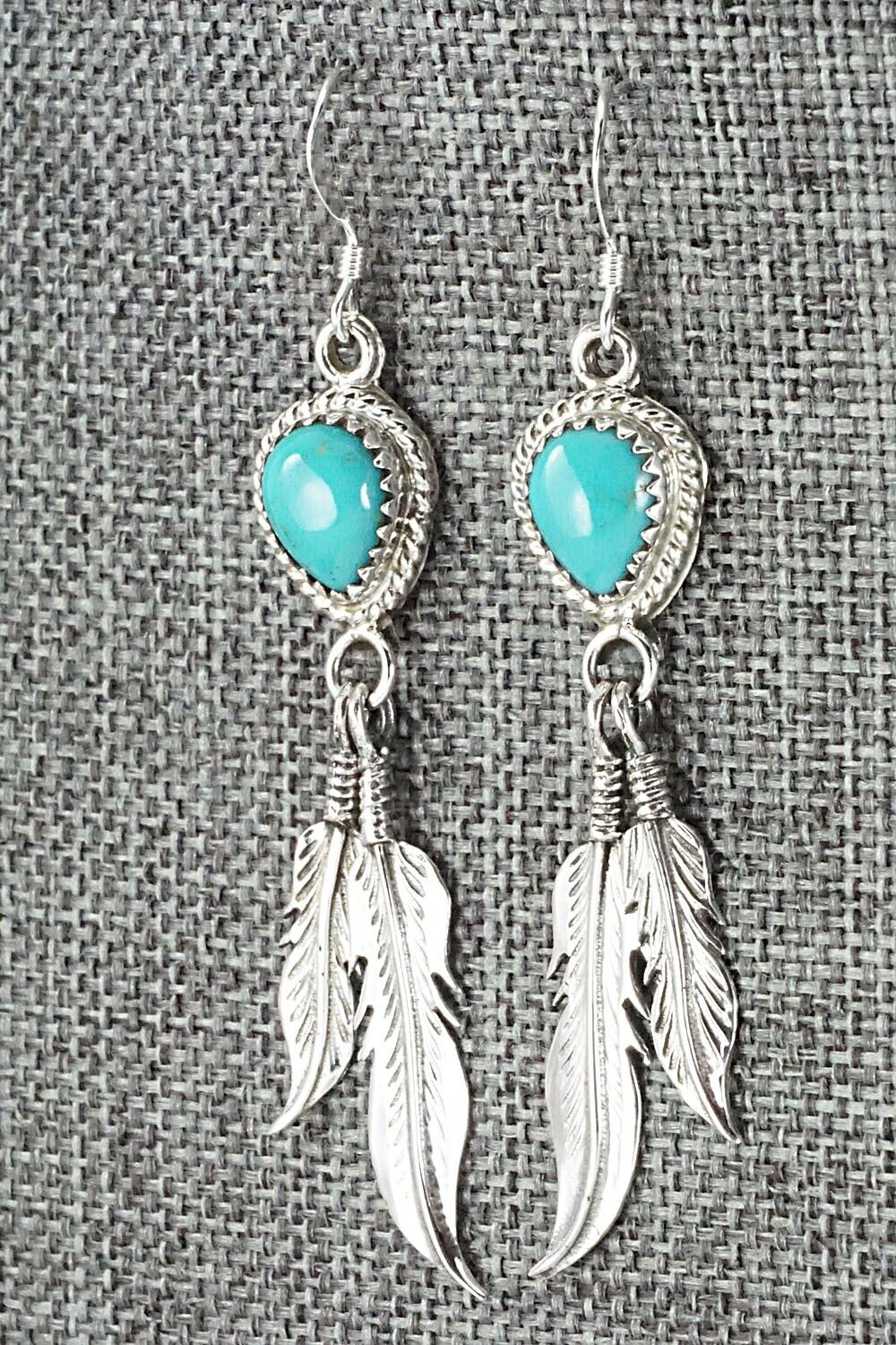 Turquoise & Sterling Silver Earrings - Annie Spencer
