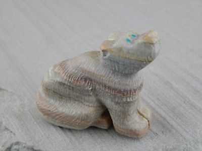 Bear Zuni Fetish Carving - Justin Natewa - High Lonesome Trading