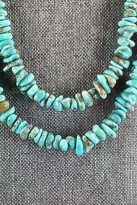 Turquoise & Sterling Silver Necklace - Navajo - High Lonesome Trading