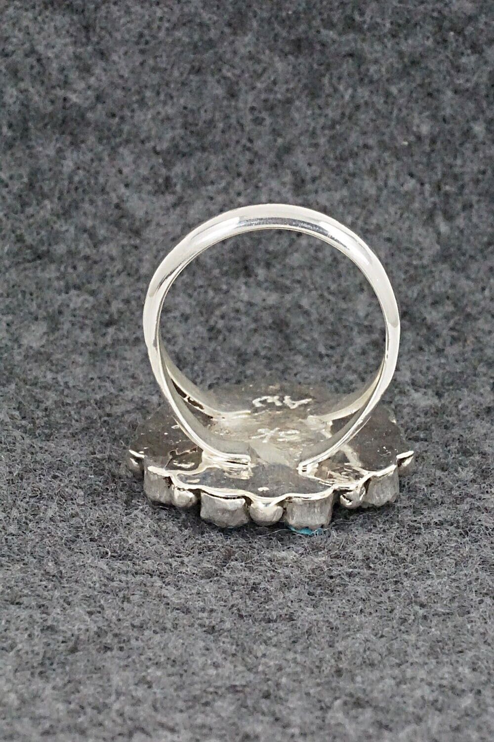 Turquoise and Sterling Silver Ring - Alicia Wilson - Size 8