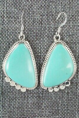 Turquoise and Sterling Silver Earrings - Sharon McCarthy