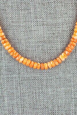 Spiny Oyster & Sterling Silver Necklace - Louise Joe