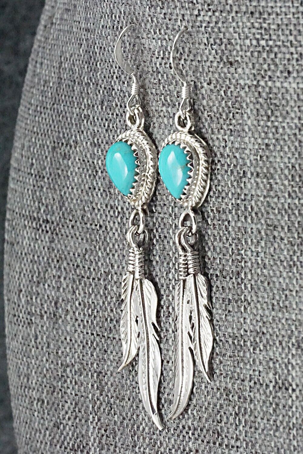 Turquoise & Sterling Silver Earrings - Annie Spencer