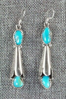 Turquoise & Sterling Silver Earrings - Roger Pino