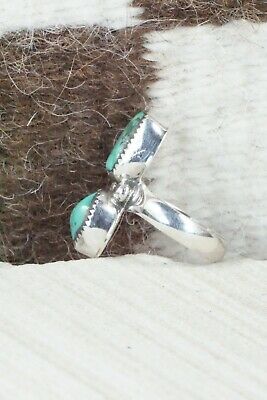 Turquoise and Sterling Silver Ring - Pricilla Reeder - Size 7.25