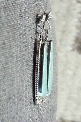 Turquoise & Sterling Silver Earrings - Verley Betone