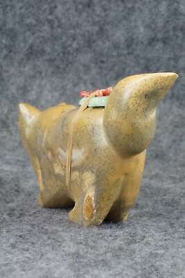 Wolf Zuni Fetish Carving - Enrike Leekya