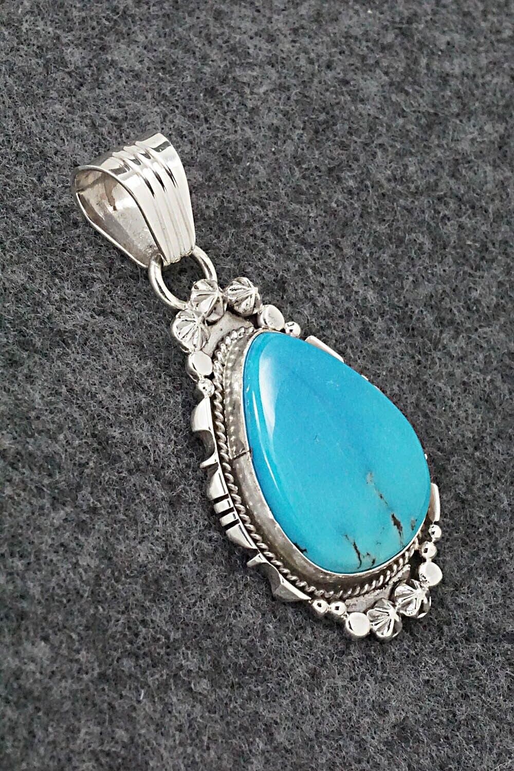 Turquoise and Sterling Silver Pendant - Daniel Benally