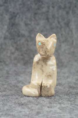 Mountain Lion Zuni Fetish Carving - Gilbert Lonjose