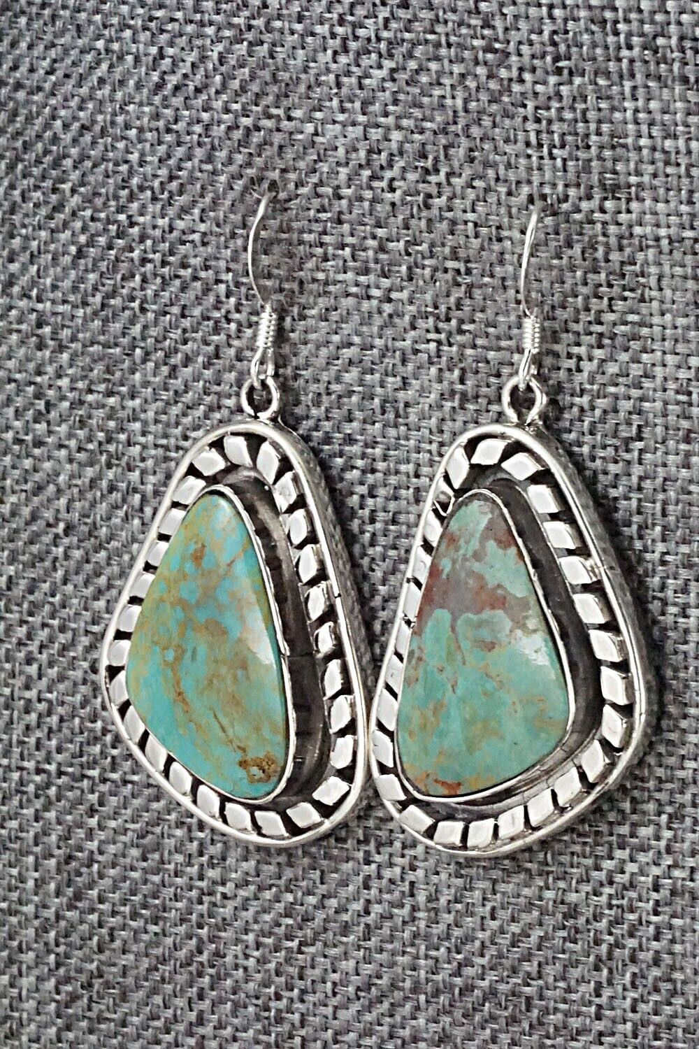 Turquoise and Sterling Silver Earrings - Sharon McCarthy