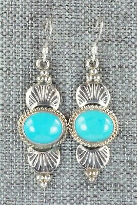 Turquoise & Sterling Silver Earrings - Michael Calladitto