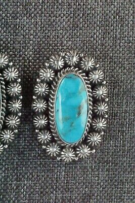 Turquoise & Sterling Silver Earrings - Michael Calladitto