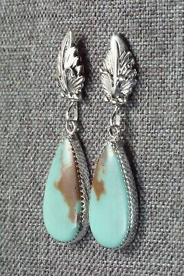 Turquoise & Sterling Silver Earrings - Annie Spencer - High Lonesome Trading