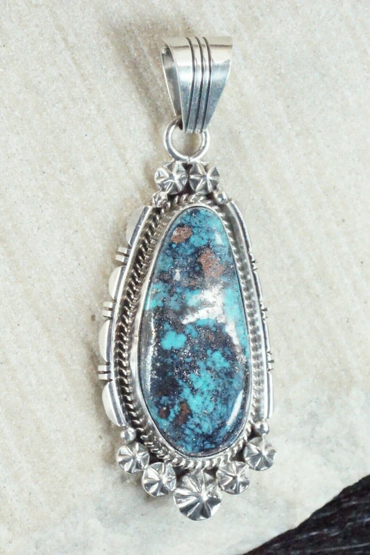 Turquoise & Sterling Silver Pendant - Daniel Benally